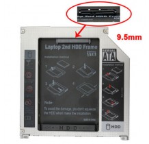 HDD/SSD SATA III Adaptateur /Baie /Lecteur Optique / pour Disque Dur Hard Drive Caddy Bie Pour MacBook et MacBook Pro 9.5mm