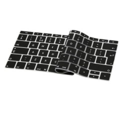 Protection clavier Noir UK Qwerty macbook pro touchbar 13" A1706 15" A1707 