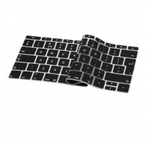 Protection clavier Noir UK Qwerty macbook pro touchbar 13" A1706 15" A1707 