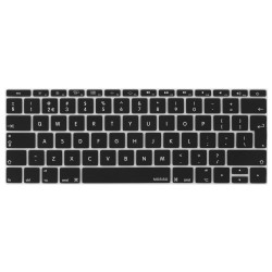 Protection clavier Noir UK Qwerty macbook pro touchbar 13" A1706 15" A1707 