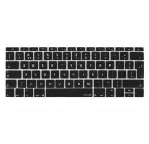 Protection clavier Noir UK Qwerty macbook pro touchbar 13" A1706 15" A1707 