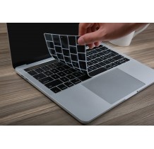 Protection clavier Noir UK Qwerty macbook pro 13" A1708 sans touchbar