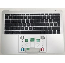 Topcase Clavier Français macbook pro 13"  A1708 Argent Silver SANS TOUCHBAR