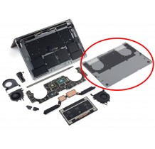 Bottom case coque du bas macbook 15" A1707 Touchbar Silver Argent